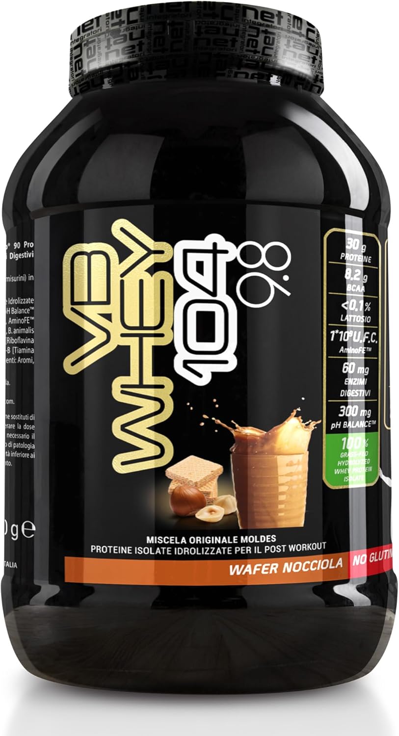 NET - PROTEINE VB WHEY ELITE 104, WAFER NOCCIOLA 900GR
